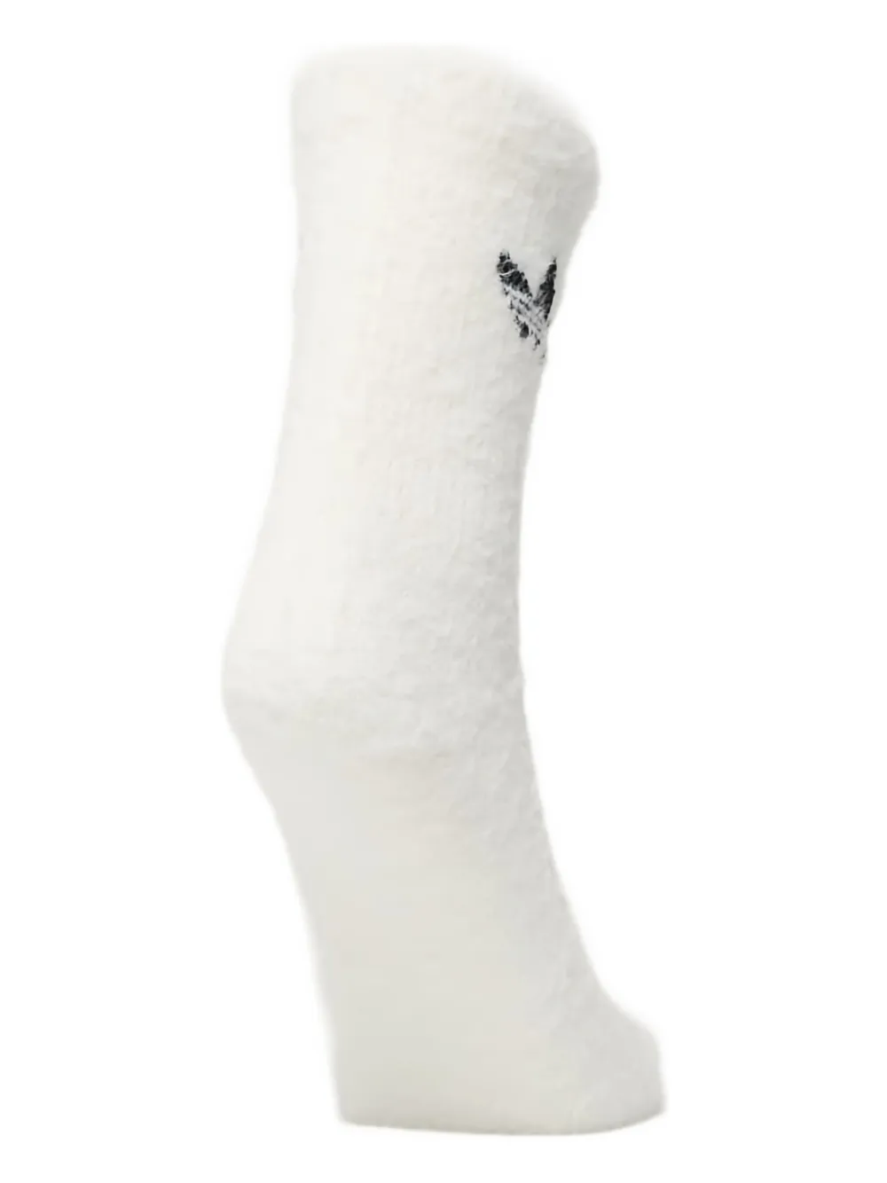 adidas Twee paar halfhoge fluffy sokken met logo Zwart