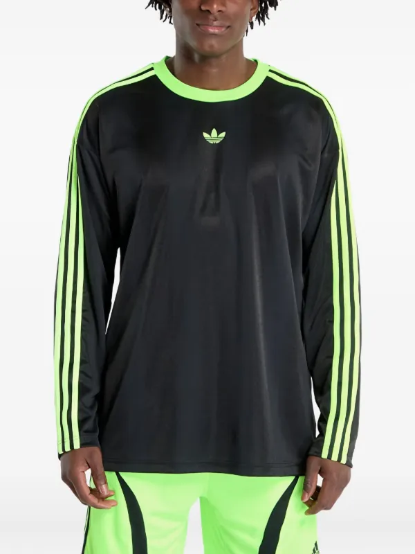 RAID JAPAN 長袖 トーナメントシャツ Lサイズ グリーン/ブラック Adidas ジャカード ロングTシャツ | ブラック | FARFETCH JP