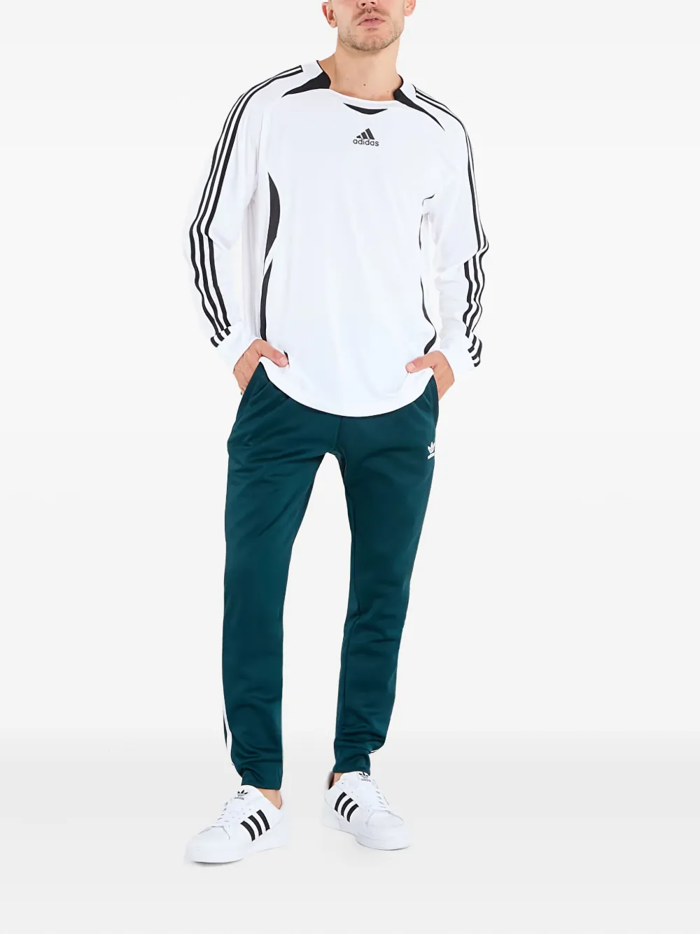 adidas Gestreiftes Langarmshirt | T-Shirts | Image 2