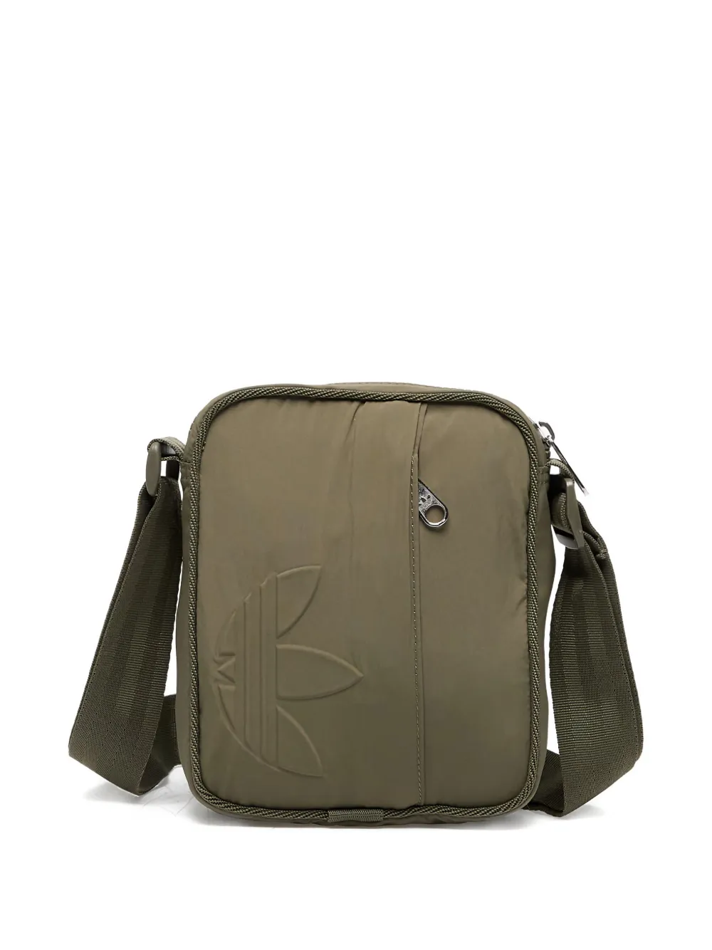 Adidas Originals Everyday Icons Embossed-logo Mini Bag In Green