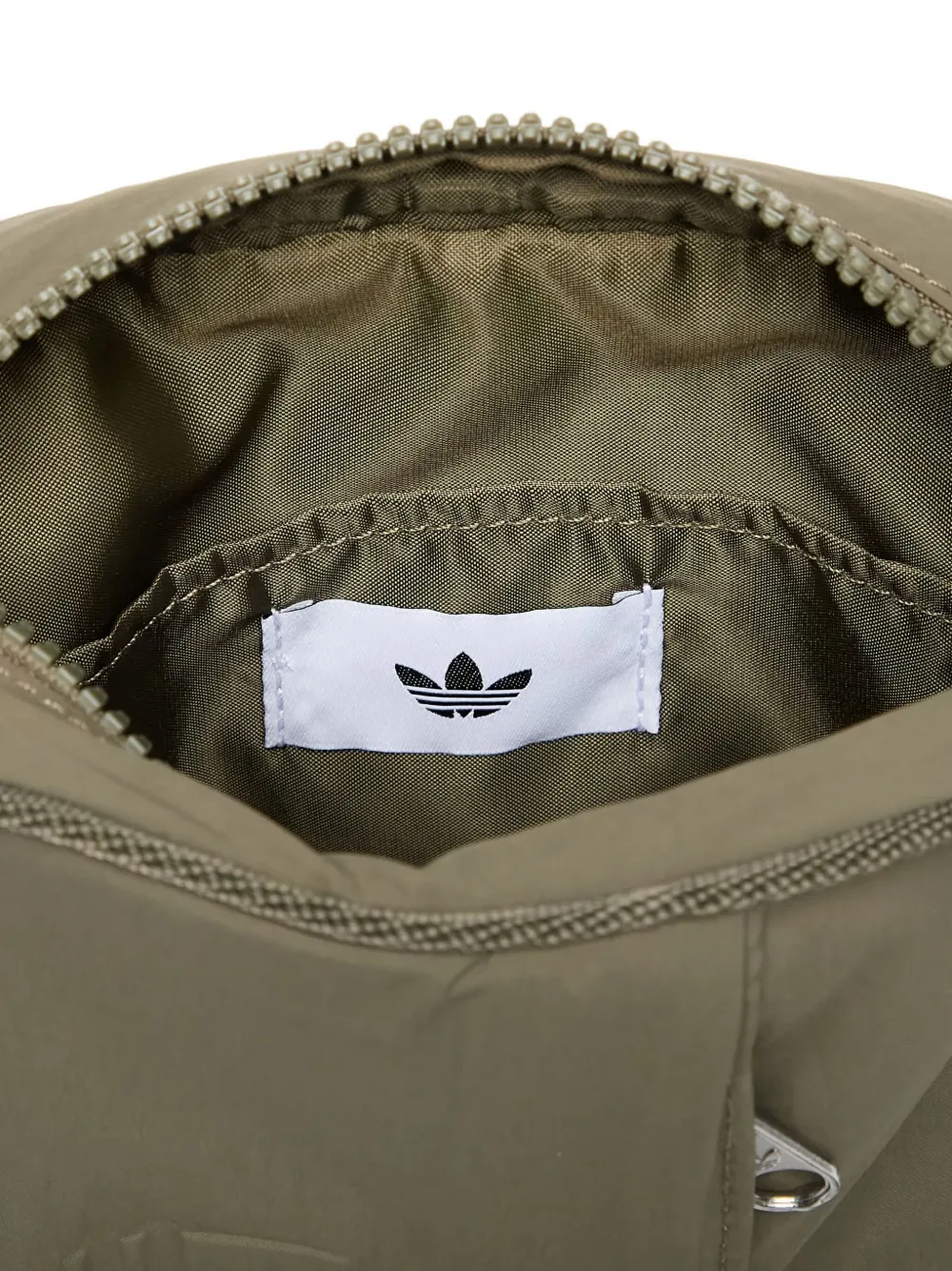 Adidas Originals Everyday Icons Embossed-logo Mini Bag In Green