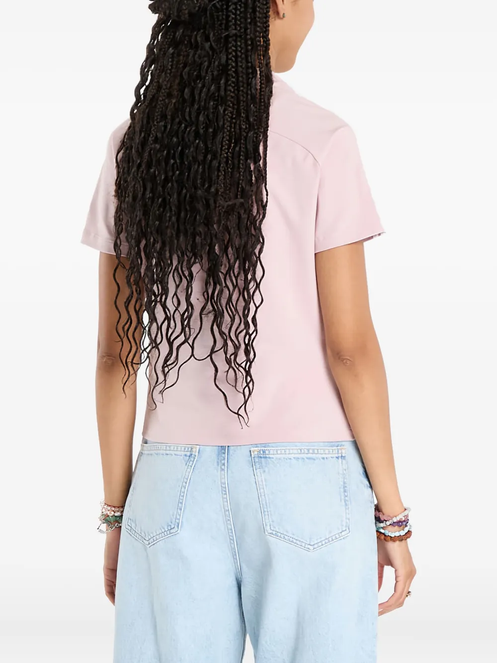 adidas Teamgeist T-shirt met logostreep Roze