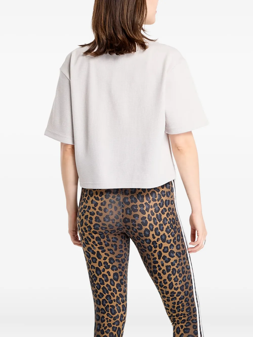 Adidas Originals Waffle Motion Yoga T-shirt In Neutral