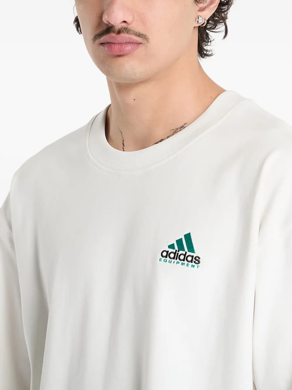 adidas EQT T-shirt met grafische print Beige
