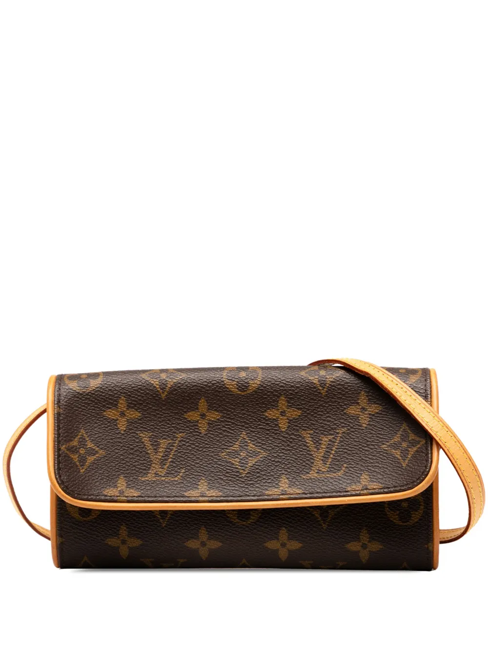 Louis Vuitton Pre-Owned 2000 モノグラム ポシェットツイン PM ショルダーバッグ - ブラウン Louis Vuitton Pre-Owned 2000 モノグラム ポシェットツイン PM ショルダーバッグ - ブラウン