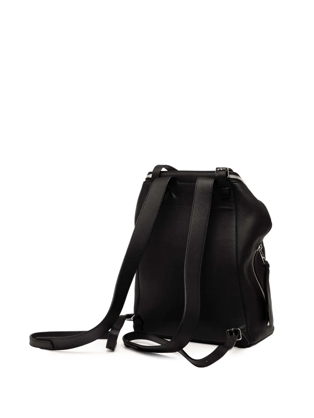 Pre-owned Loewe 2018 Small Leather Goya Stars Backpack In Black