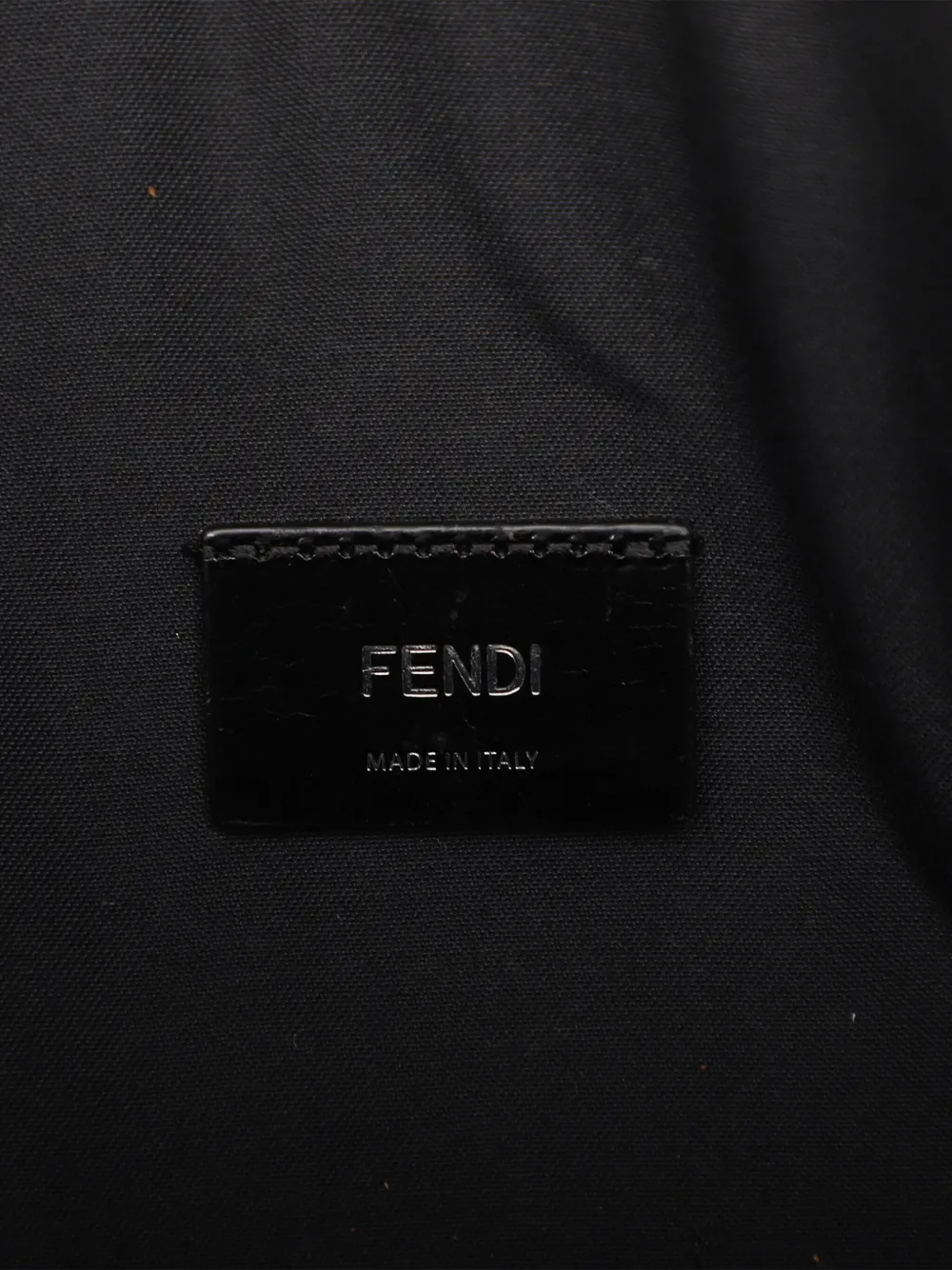 Pre-owned Fendi 2010-2025 Sarah Coleman Leather Fisheye Belt Bag In Black