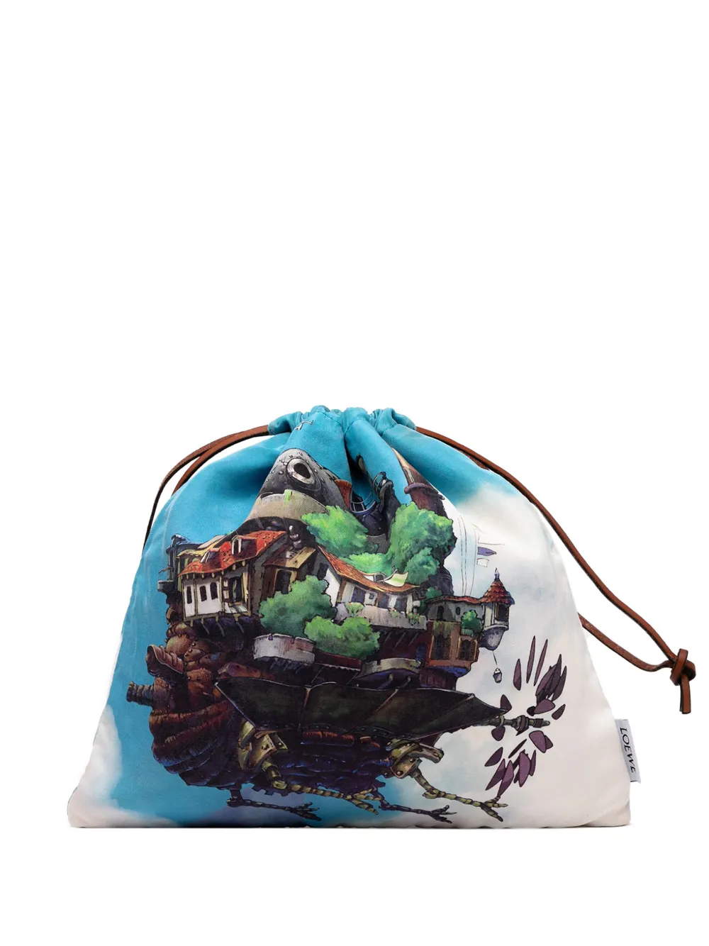 Loewe Pre-Owned 2023 Studio Ghibli Howls Moving Castle Canvas Drawsting pouch | azul | Image 1