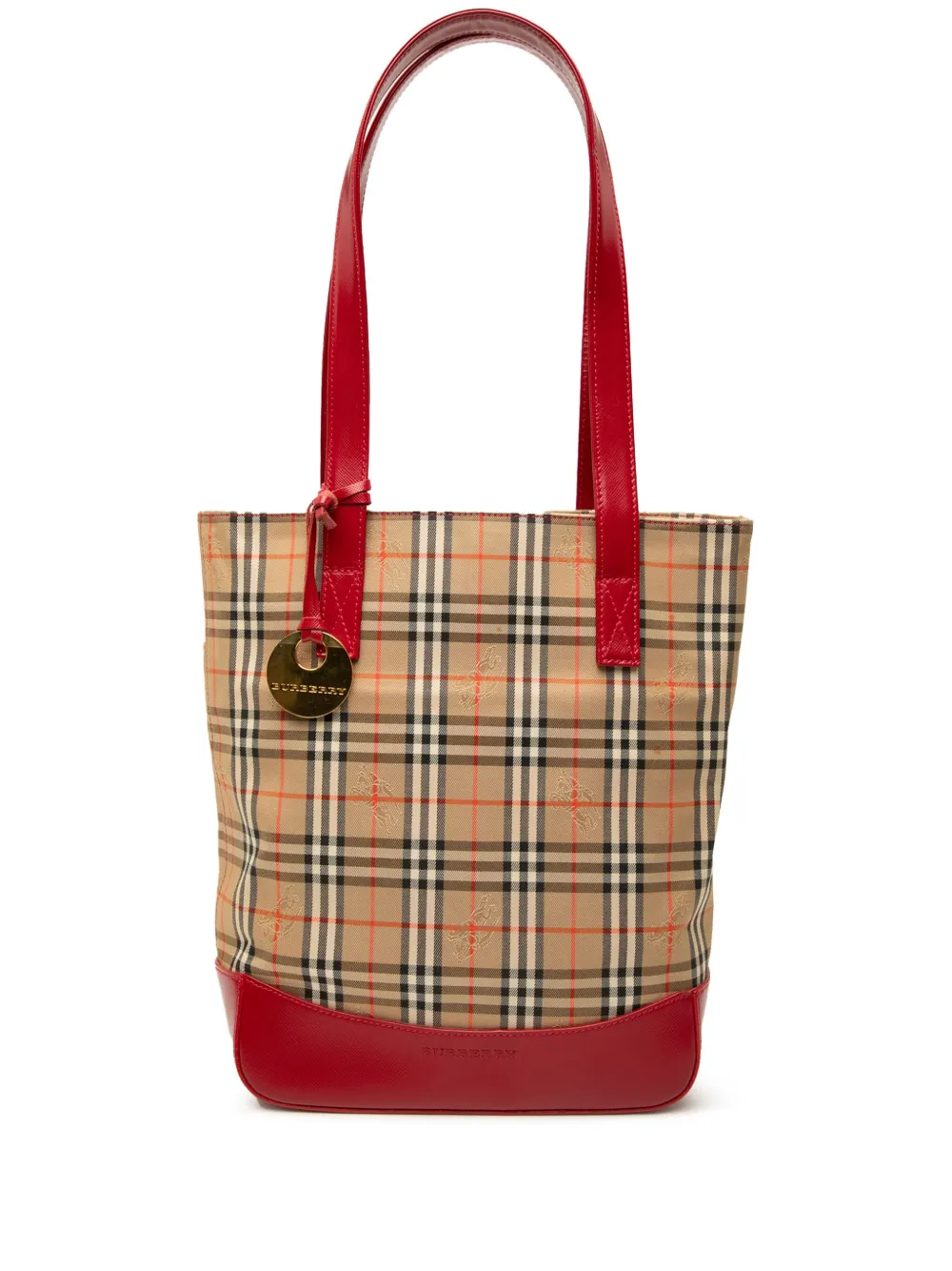 Burberry Pre-Owned 2000-2017 Haymarket Check Canvas tote bag - Marrone