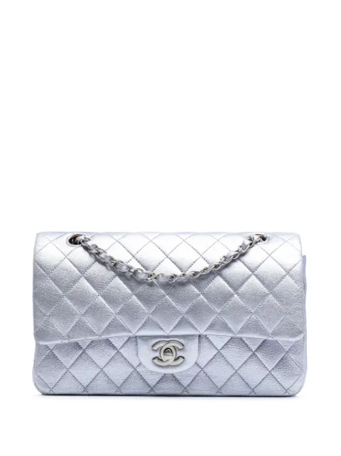 CHANEL Pre-Owned 2010-2011 Medium Classic Metallic Calfskin Double Flap crossbody bag