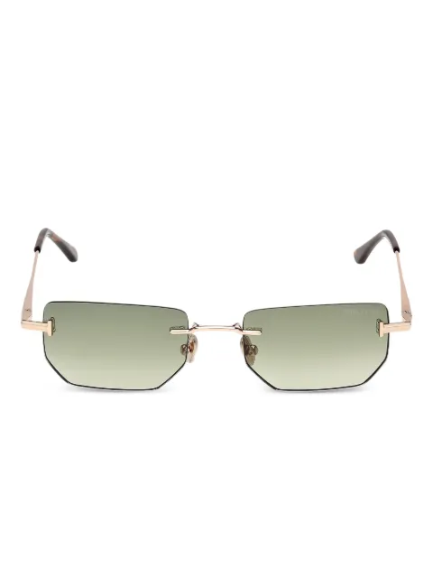 TOM FORD Eyewear rimless rectangle-frame sunglasses