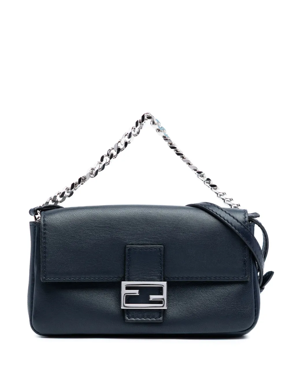 Fendi Pre-Owned 2010-2025 Micro Leather Baguette satchel | Blue | Image 1