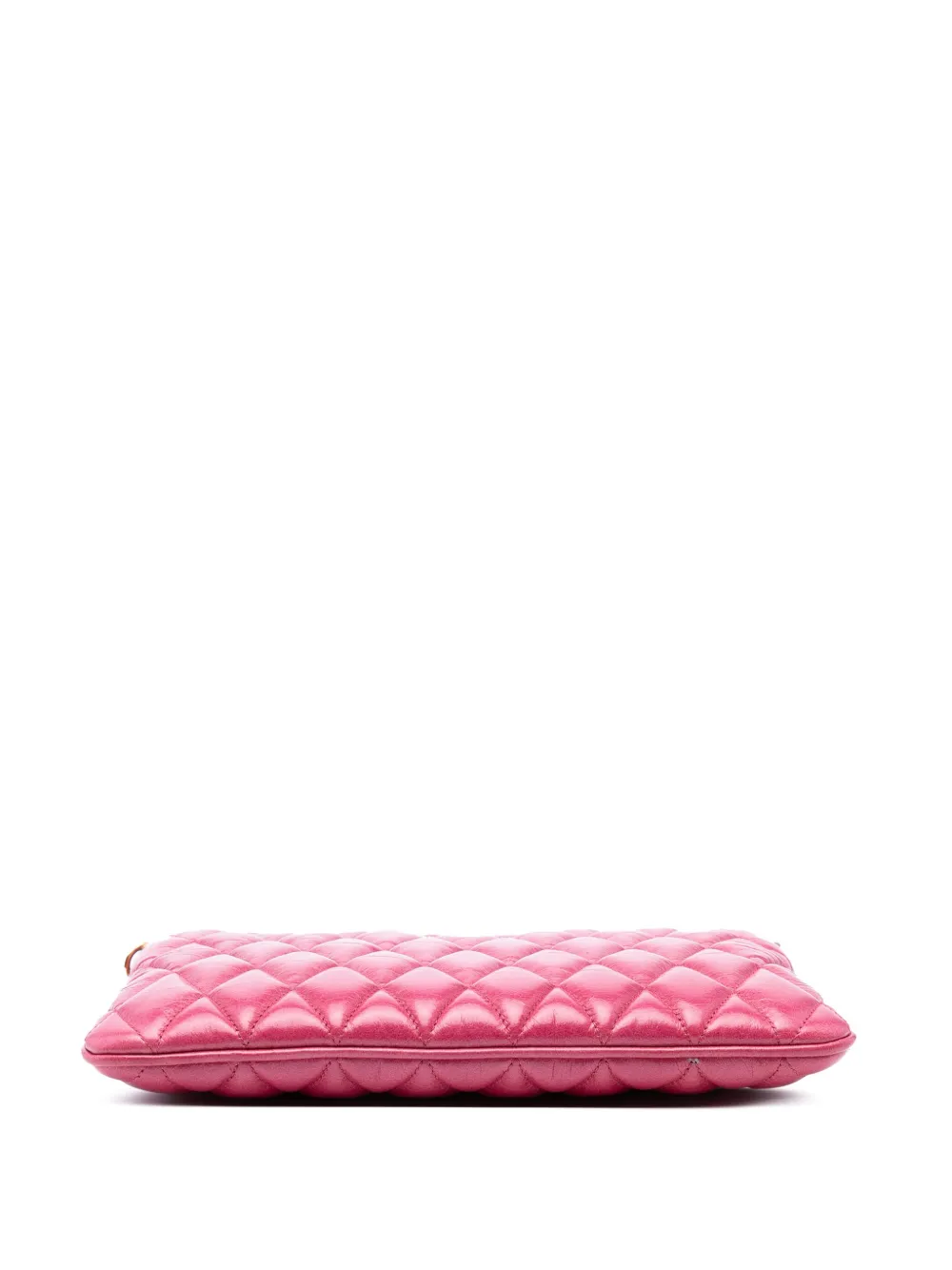 Pre-owned Miu Miu 2021-2025 Matelasse Lambskin Leather Crossboy Crossbody Bag In Pink