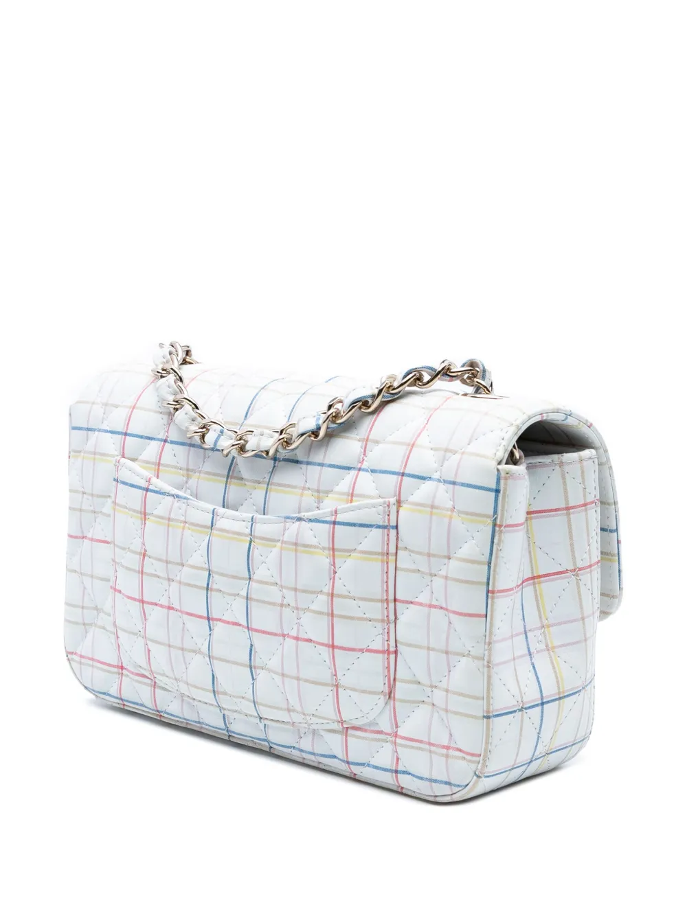 2019 Mini Rectangular Classic Printed Calfskin Single Flap Crossbody Bag