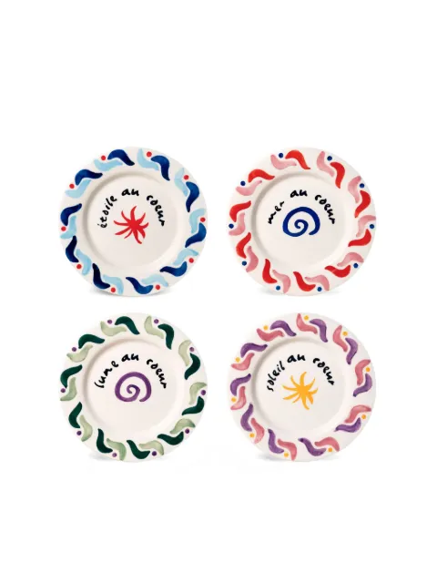 OCTAEVO Cala Secreta dessert plates (set of four)