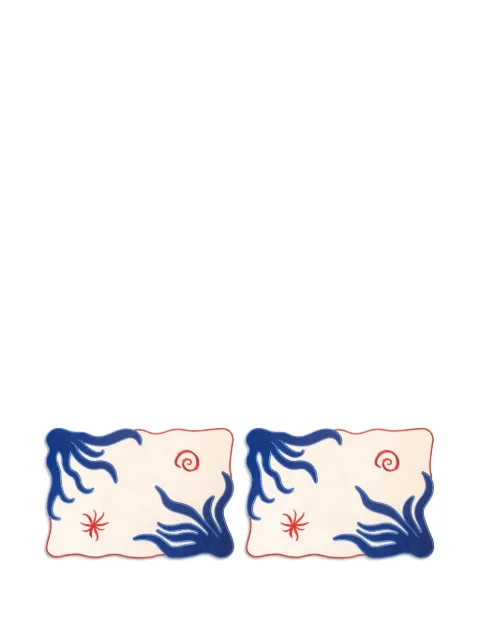 OCTAEVO Amalfi appliquéd placemat (set of two)