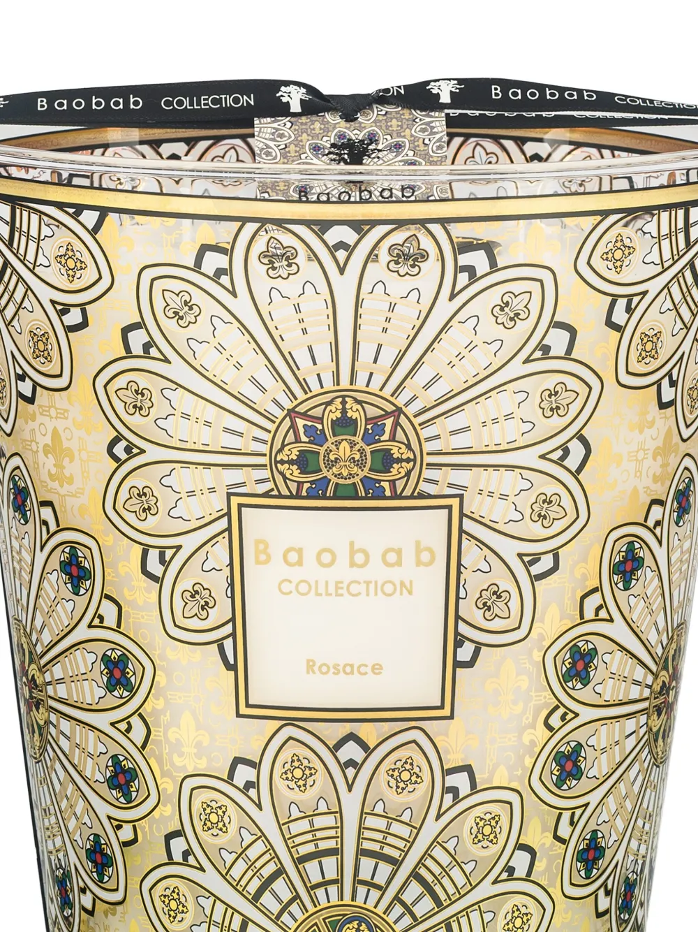 Baobab Collection Rosace kaars (24 cm) - Beige