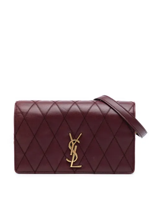 Saint Laurent Pre-Owned 2019 Diamond Quilted Lambskin Angie Chain Bag crossbody bag