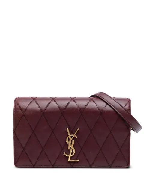 Saint Laurent Pre-Owned 2019 Diamond Quilted Lambskin Angie Chain Bag crossbody bag