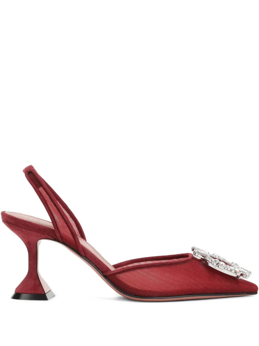 Amina Muaddi 70mm Begum pumps Rood