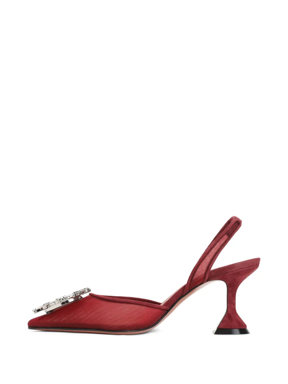 Amina Muaddi 70mm Begum pumps Rood