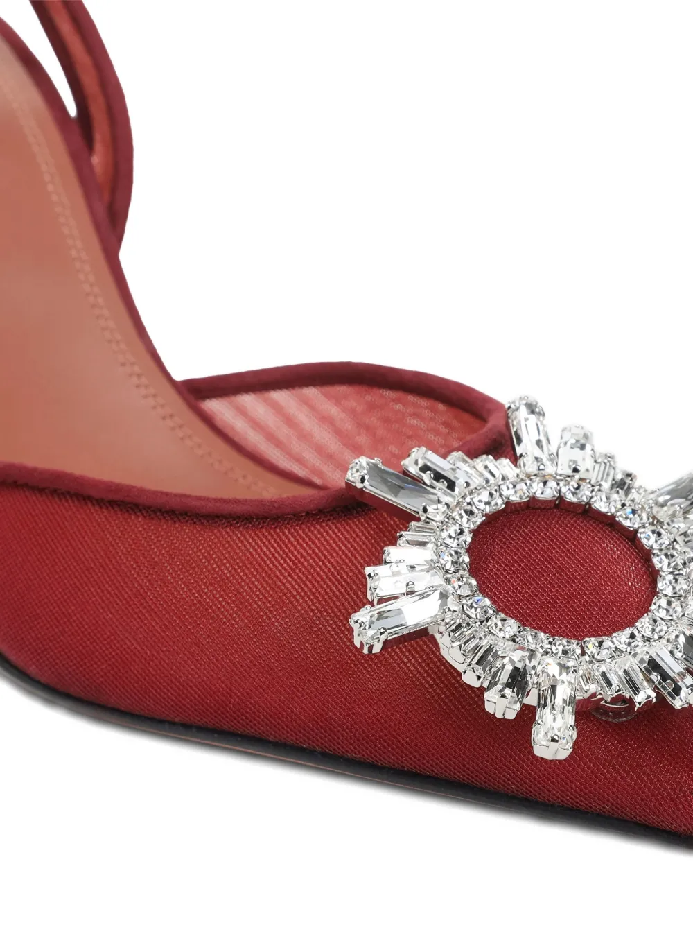 Amina Muaddi 70mm Begum pumps Rood