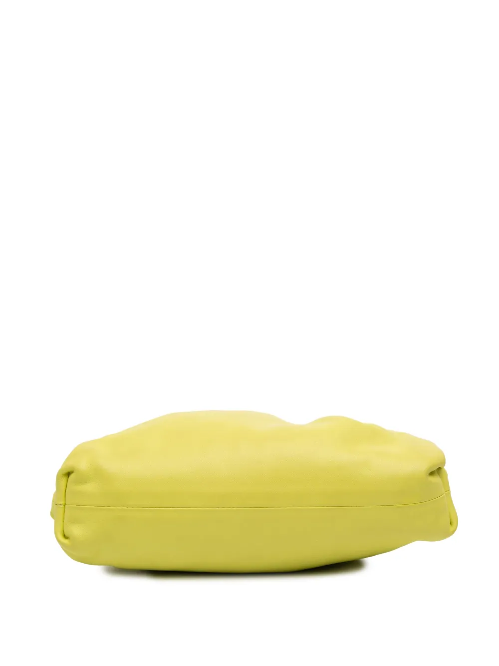 Pre-owned Bottega Veneta 2012-2025 Lambskin The Mini Pouch Crossbody Bag In Yellow