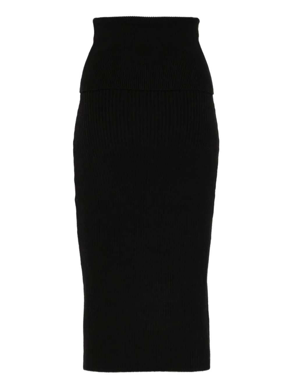 IRO Christy geribbelde midi-rok - Zwart