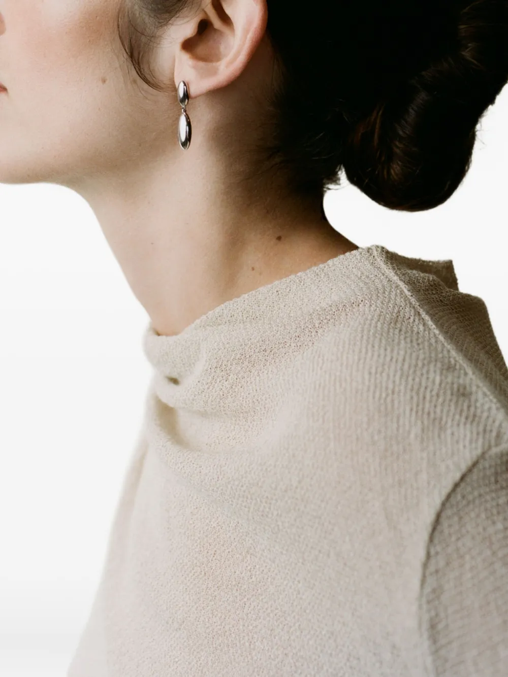 Otiumberg Pebble drop earrings - Zilver