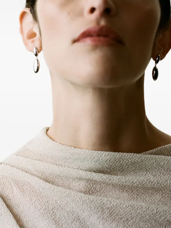 Otiumberg ぺブル ドロップピアス | シルバートーン | FARFETCH JP