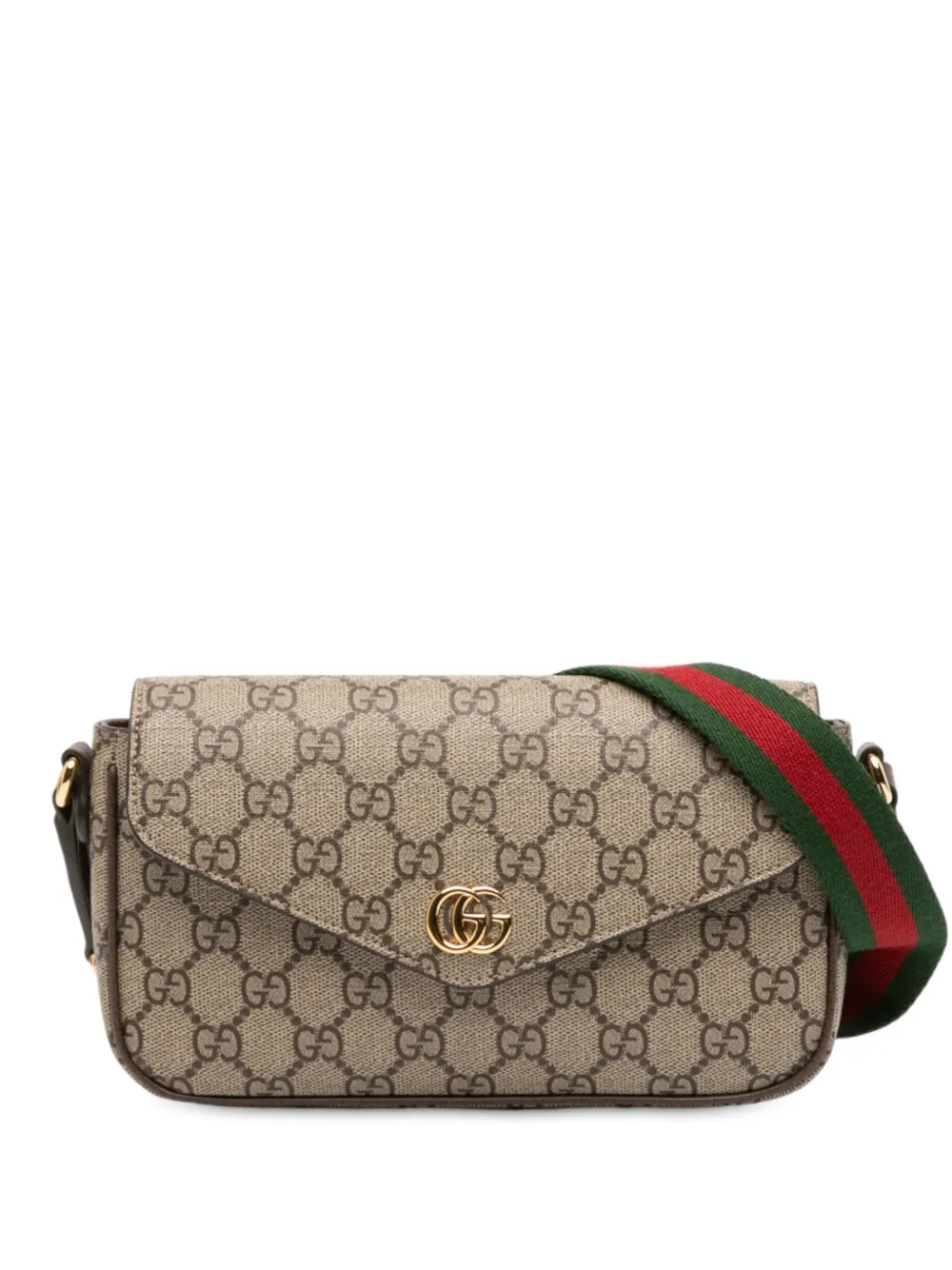 Gucci Pre-Owned 2016-2025 GGスプリーム オフィディア ポシェット ショルダーバッグ - ブラウン