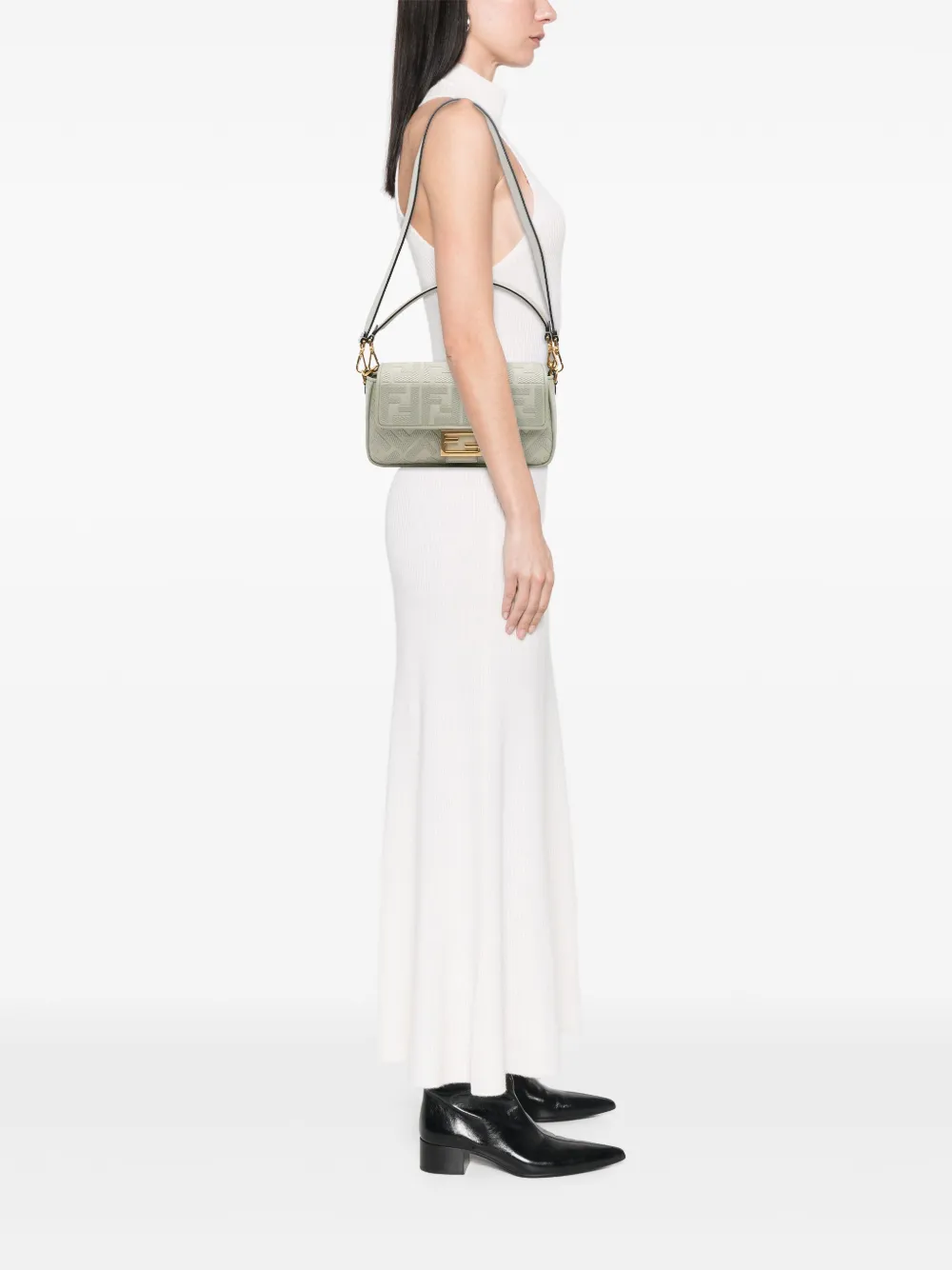 Fendi Pre-Owned 2010-2025 Zucca Embroidered Canvas Baguette satchel | Pre-Owned | Image 2