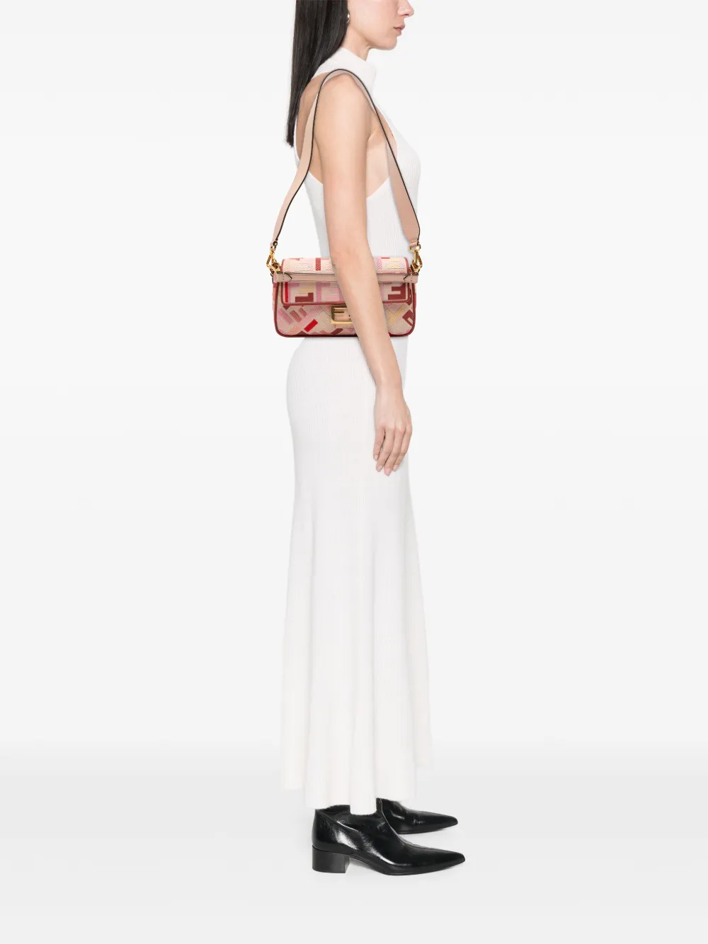 Fendi Pre-Owned 2010-2025 Zucca Embroidered Canvas Baguette satchel | Pre-Owned | Image 2