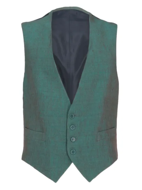 Romeo Gigli Pre-Owned 1998s iridescent-effect waistcoat