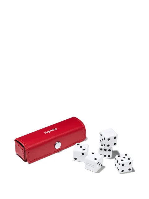 Supreme leather dice set