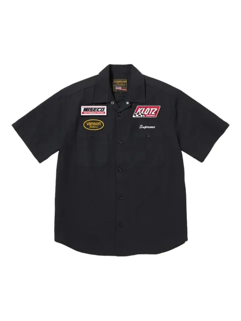 Supreme قميص عملي بأكمام قصيرة ®x Vanson Leathers