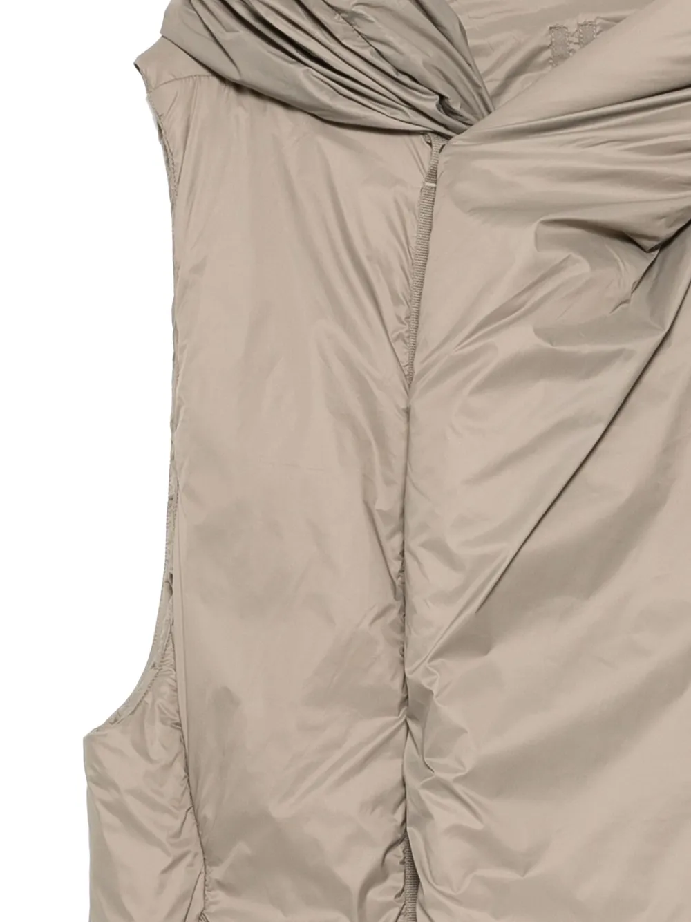 Rick Owens DRKSHDW Jas met capuchon Beige