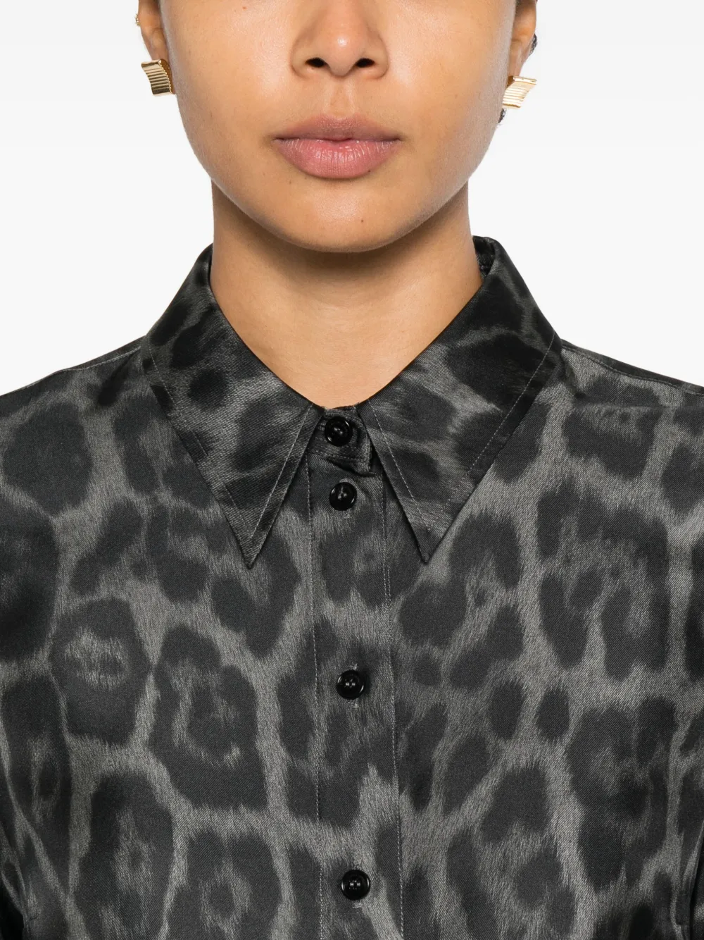 Stella McCartney Shirt met dierenprint Zwart