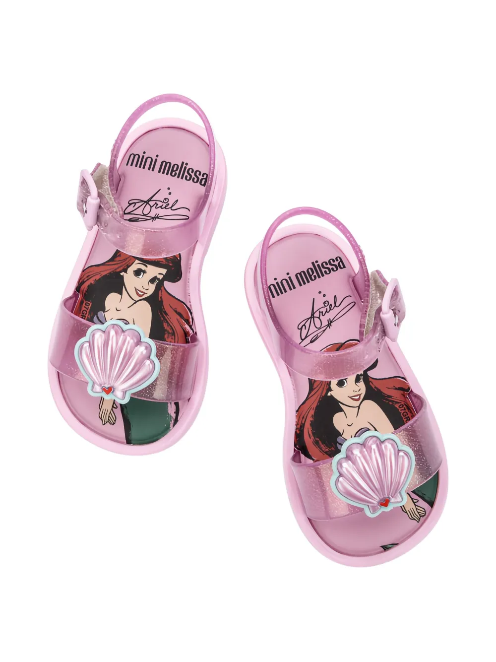 Mini Melissa X Disney Mar Sandals In Pink