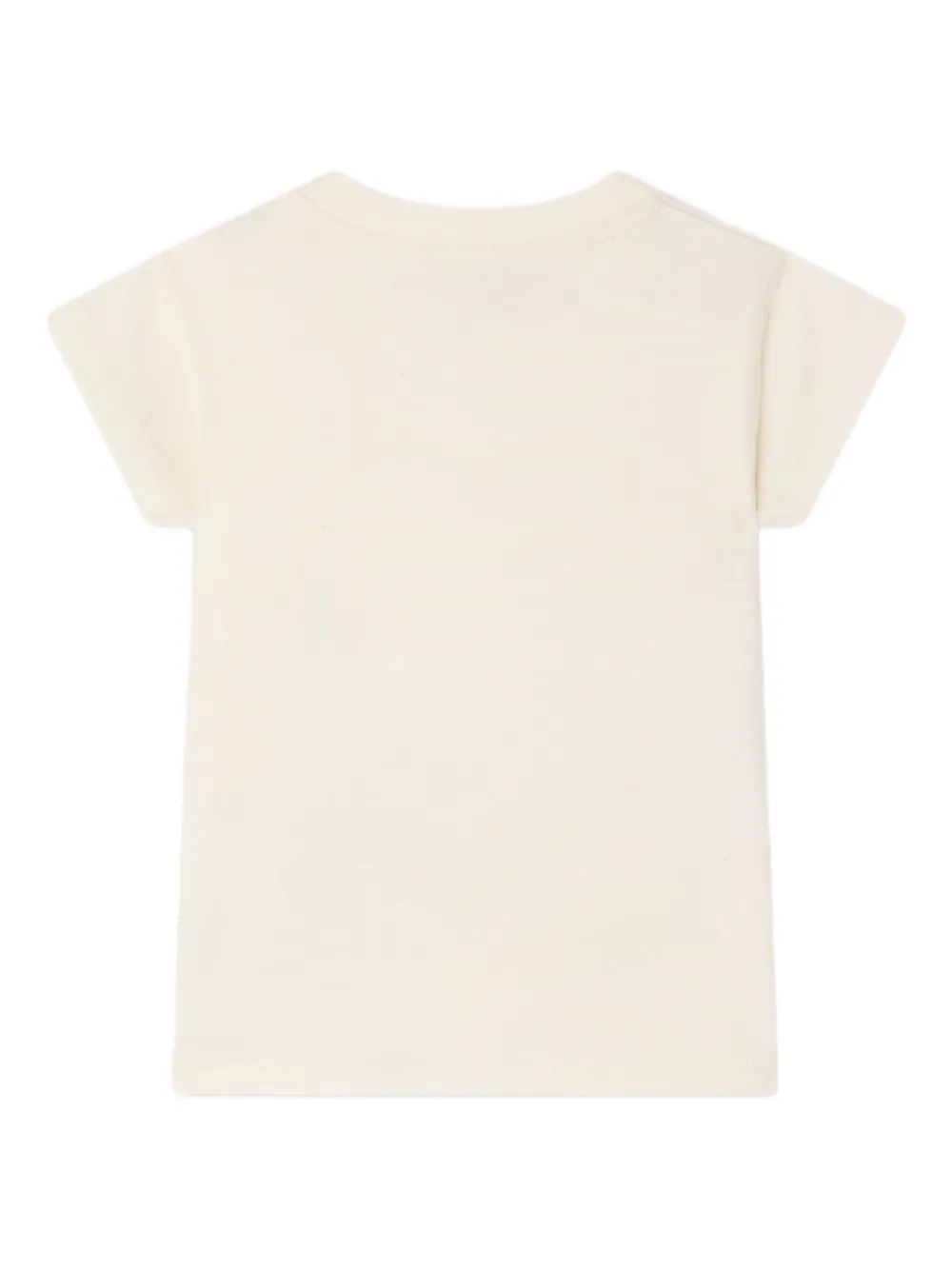 Bonpoint T-shirt met grafische print - Beige