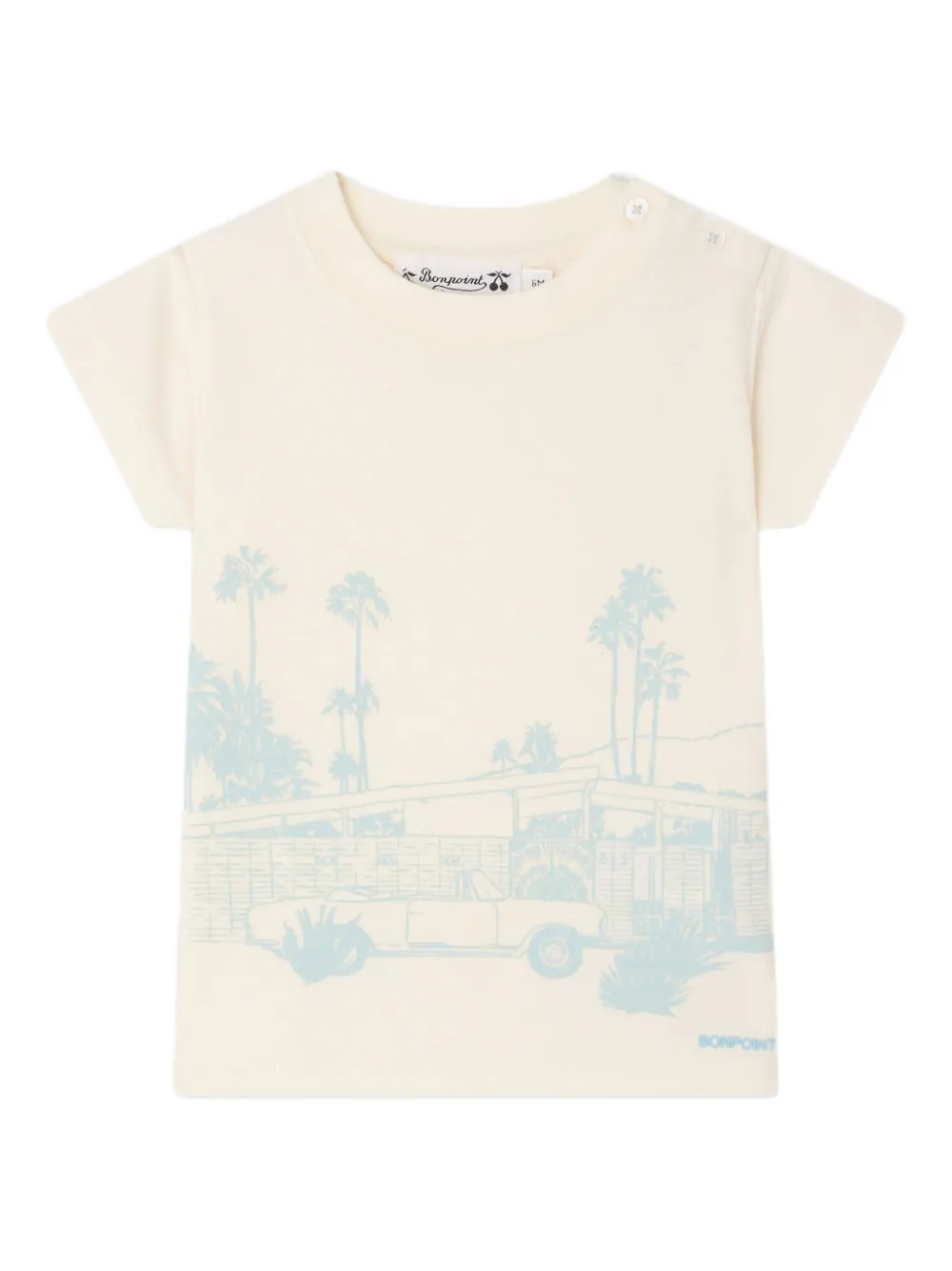 Bonpoint T-shirt con grafica - Toni neutri