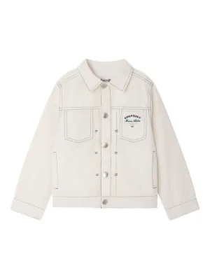 新品 アルマーニジュニア デニムジャケット Emporio Armani Kids デニムジャケット | ニュートラル | FARFETCH JP