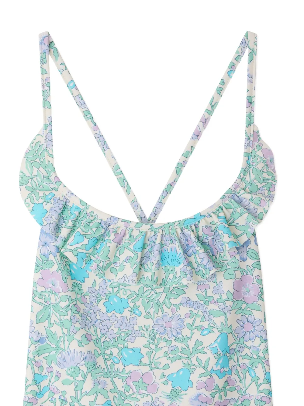 Bonpoint Lacy badpak met bloemenprint Blauw