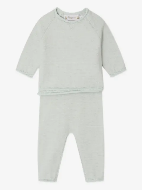 Bonpoint set de dos pantalones y suéter con cuello redondo