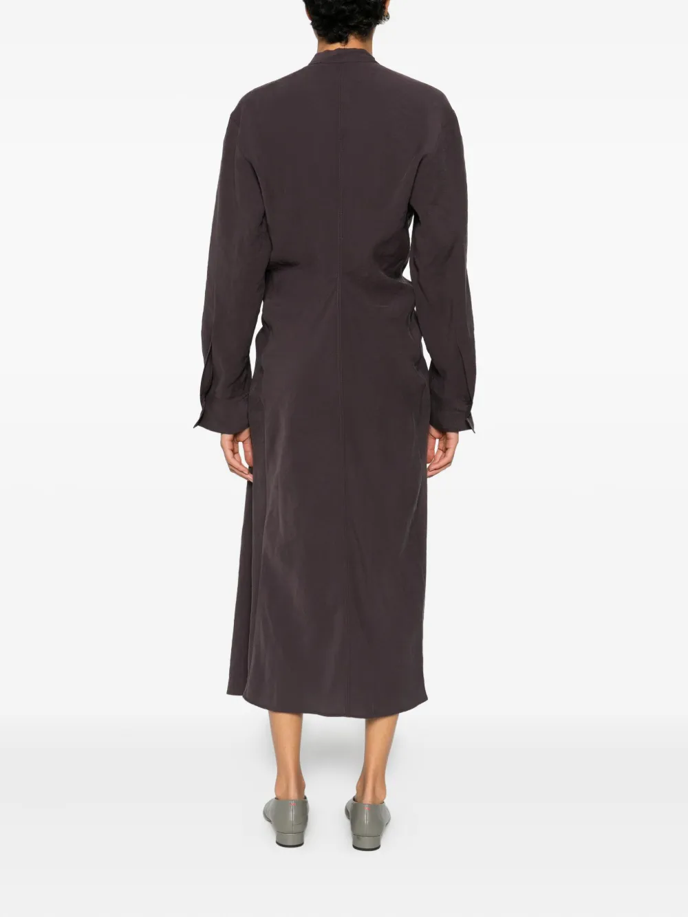 Studio Nicholson Fiore midi-blousejurk Bruin