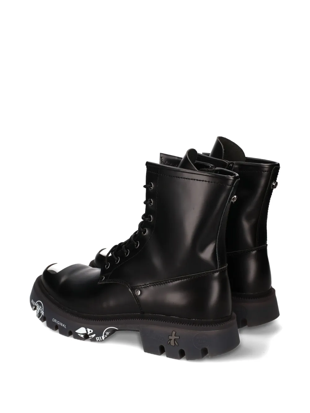 Premiata Brixton lace-up metal boots Zwart