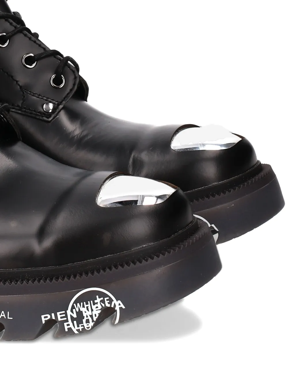 Premiata Brixton lace-up metal boots Zwart