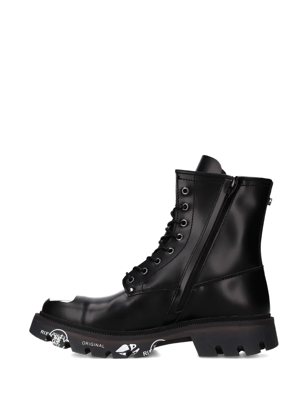 Premiata Brixton lace-up metal boots Zwart