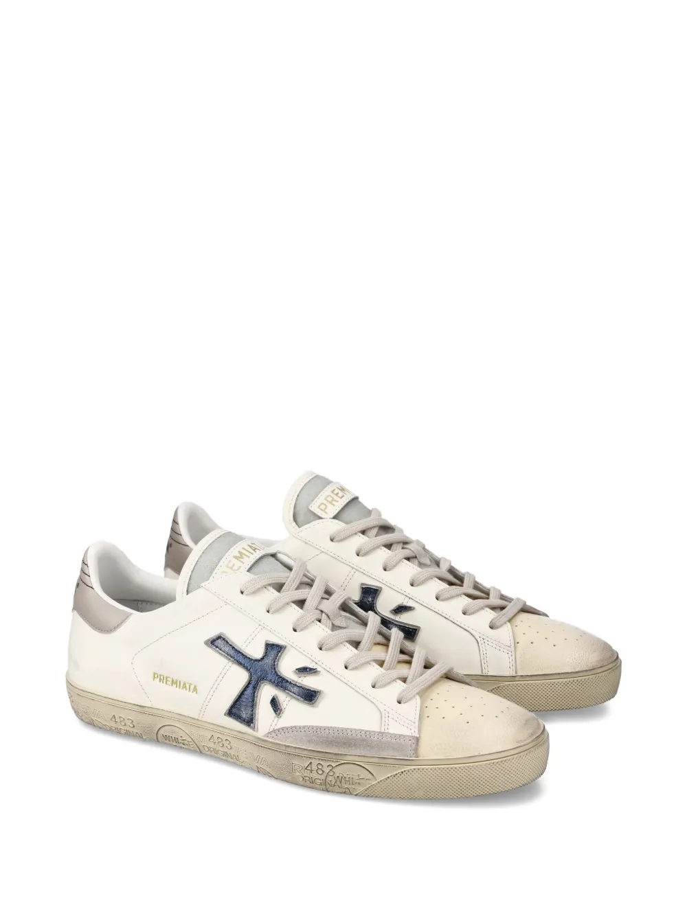 Premiata Steven sneakers met applicatie Wit