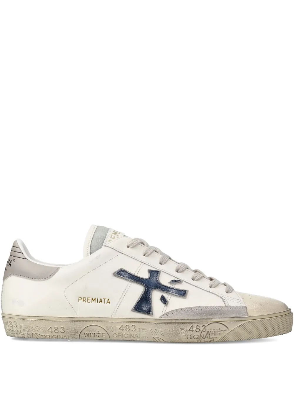 Premiata Steven sneakers met applicatie Wit